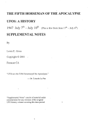 SN—UFOs: A History 1947: July 7—July 10
