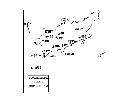 Map/insets map of distribution of 678 sighting reports from July 3-July 30, 1947