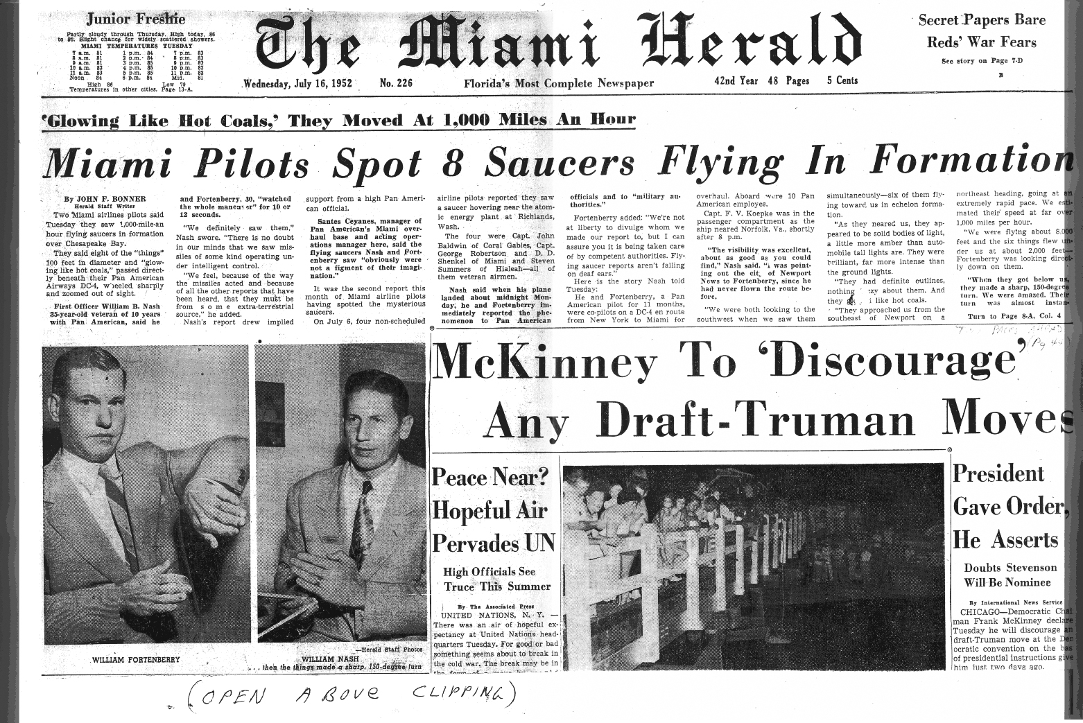 Miami Herald News Clipping (Large Version)